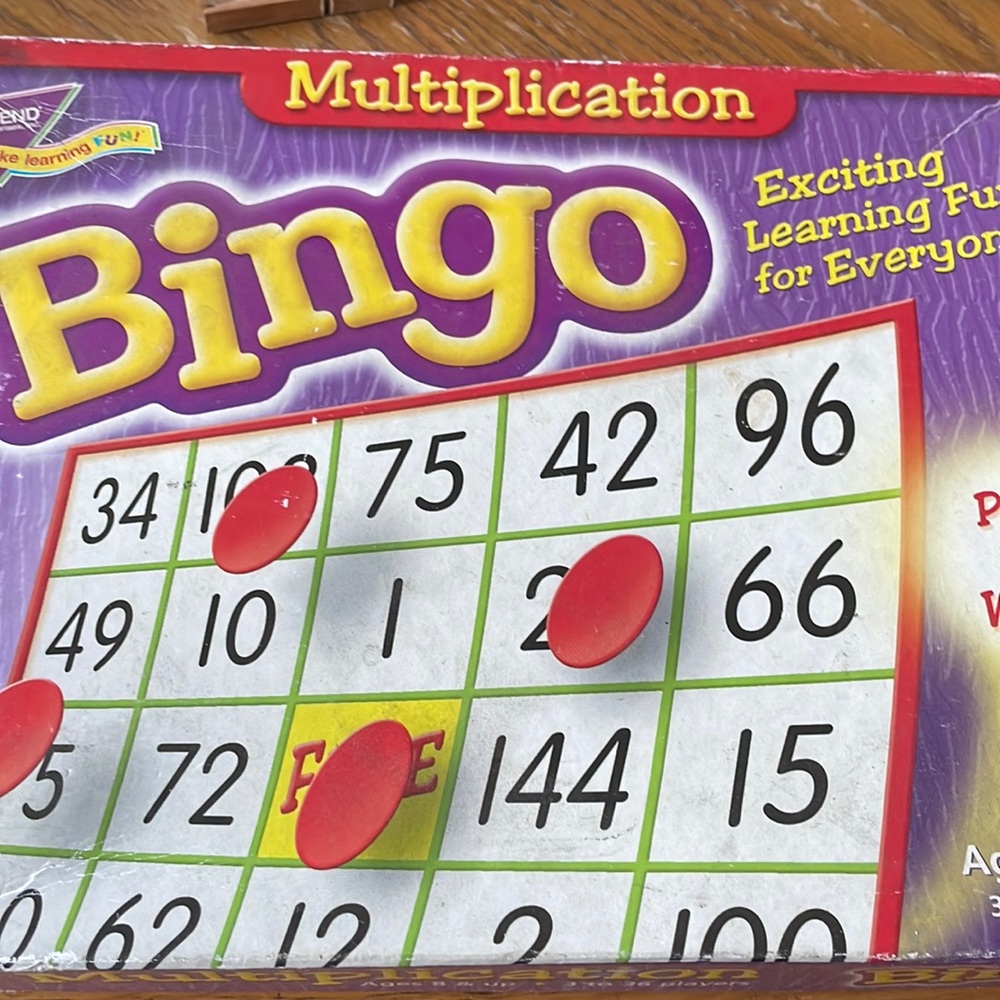 Multiplication Bingo Game